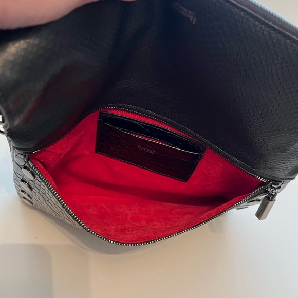 Hammitt Black Croc-Embossed Shoulder Bag - Picture 10 of 10